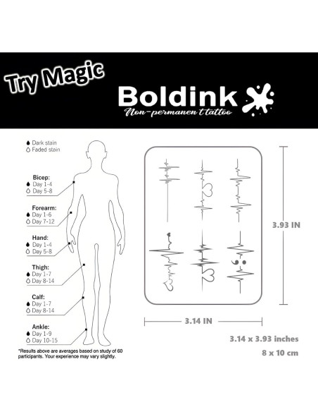 Tatuajes Semipermanentes Boldink Electrocardiograma 7-14 Días Tatuajes Semipermanentes Boldink Electrocardiograma 7-14 Días