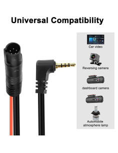 Cable de Cámara Trasera Meiryfa 5 Pines 10M para Dash Cam 2