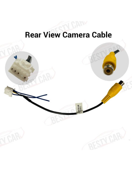 Cable de Cámara de Respaldo Bestycar para Radio Android 16 Pines Cable de Cámara de Respaldo Bestycar para Radio Android 16 Pines