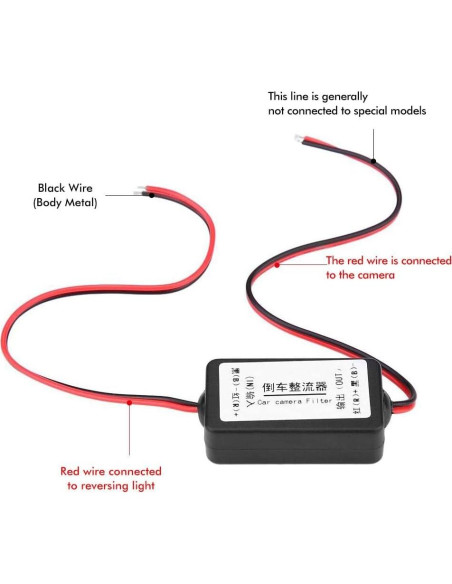 Rectificador de Cámara de Reversa ZPSHYD 12V DC para Coches Rectificador de Cámara de Reversa ZPSHYD 12V DC para Coches