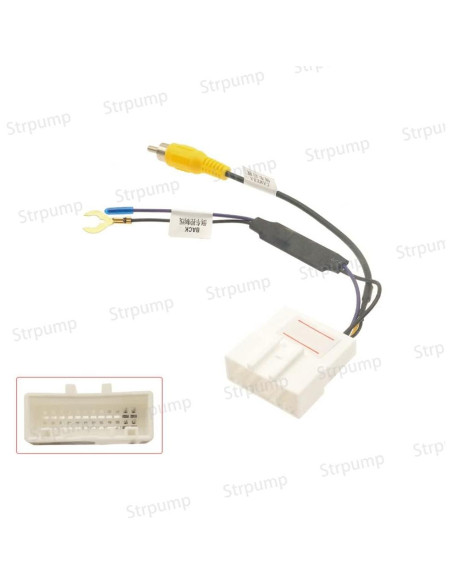 Adaptador de Conector de Cámara de Respaldo Toyota OEM 24 Pines Adaptador de Conector de Cámara de Respaldo Toyota OEM 24 Pines