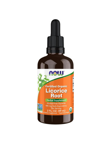 Suplemento Herbal Orgánico NOW Foods Raíz de Regaliz 60 ml