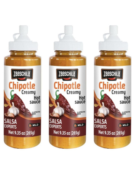 Salsa Cremosa Zaaschila Chipotle 265g - Paquete de 3 Salsa Cremosa Zaaschila Chipotle 265g - Paquete de 3