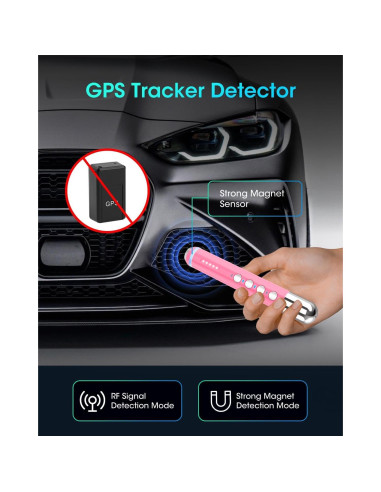 Detector de Cámaras Ocultas STSVA 4 en 1 Rosa Inalámbrico