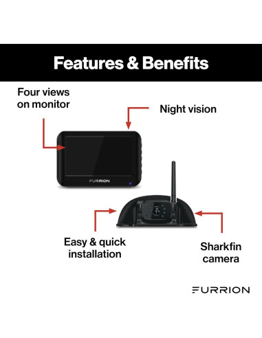 Sistema de cámara de respaldo Furrion Vision S 4.3" inalámbrico