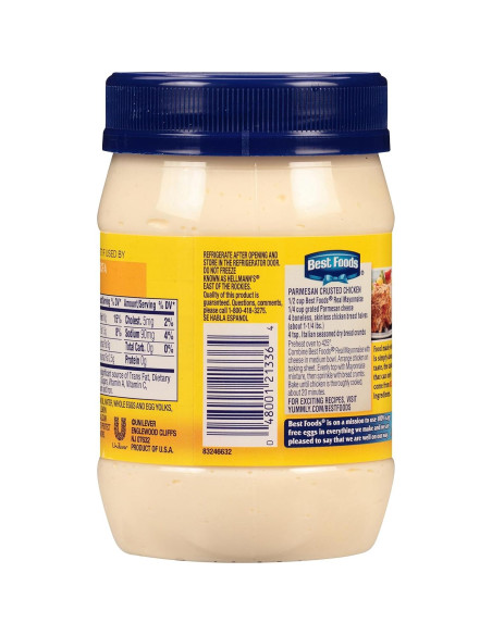 Mayonesa Real Mejores Alimentos 4 x 425 g - Ingredientes Reales Mayonesa Real Mejores Alimentos 4 x 425 g - Ingredientes Reales