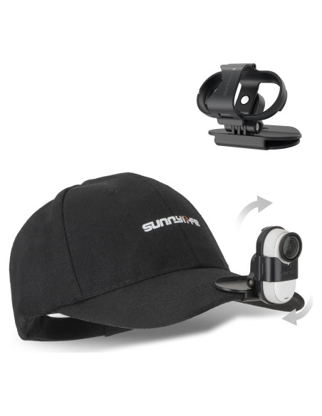 Clip para Sombrero de Cámara de Acción CAPART GO3-S-CV, Ajustable 360 Clip para Sombrero de Cámara de Acción CAPART GO3-S-CV, Ajustable 360