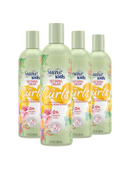 Crema Definidora de Rizos Suave Kids Almendra y Miel 4x355ml Crema Definidora de Rizos Suave Kids Almendra y Miel 4x355ml