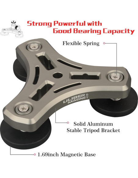 Soporte Magnético ULIBERMAGNET Triangular 100LB para Cámara Soporte Magnético ULIBERMAGNET Triangular 100LB para Cámara