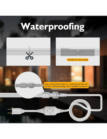 Tira de Luz LED Dimmable 5m HRG Blanco Cálido Impermeable Tira de Luz LED Dimmable 5m HRG Blanco Cálido Impermeable