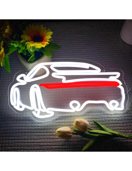 Luz de Neón LED Auto Deportivo Foxiden 38x20 cm Regulable Luz de Neón LED Auto Deportivo Foxiden 38x20 cm Regulable
