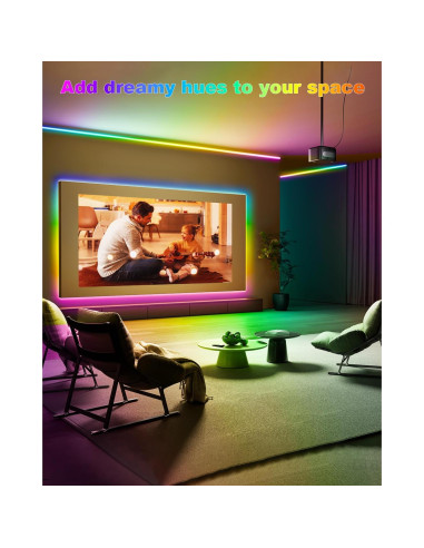 Tira LED Neón RGB+IC BRIMAX 10m Control Remoto y APP