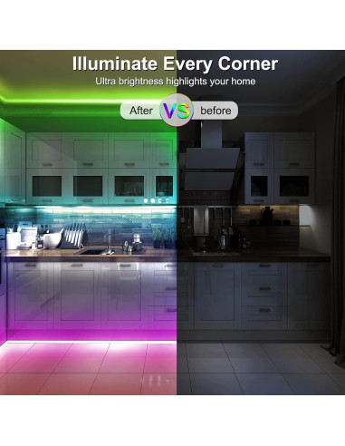 Luces de tira LED Neón MIHEAL 5m IP67 Control Remoto