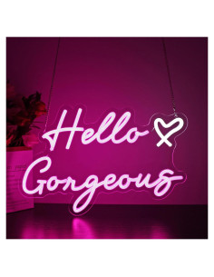 Señal de Neón Rosa HSJNJKFU LED para Decoración de Pared