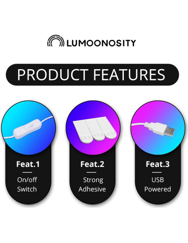 Luz Neón Nube Estrella Luna Lumoonosity 42x32.5cm USB