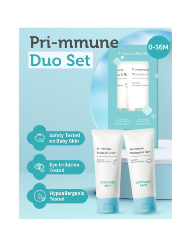 Conjunto de Cuidado de Piel para Bebés GOONGBE - Champú y Loción 100ml