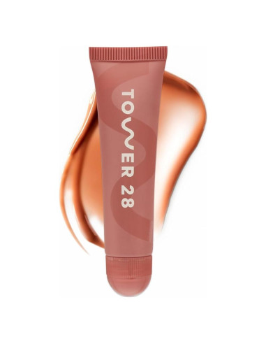 Bálsamo Labial Hidratante Tower 28 - Tinte Nude Dulce de Leche