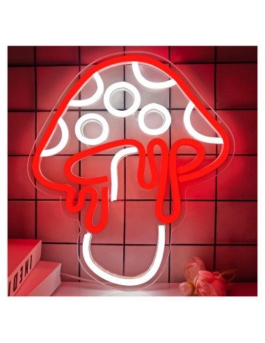 Luz de Neón Hongo Ajoyferris 30x26.2cm Regulable LED