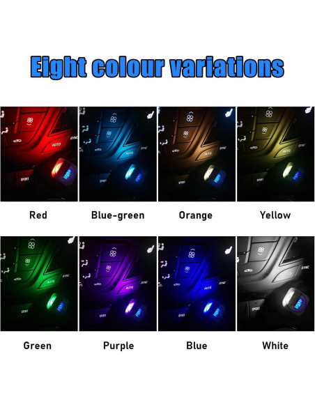 Luz Ambiental LED USB Tipo C Sylvil, 8 Colores RGB Ajustable Luz Ambiental LED USB Tipo C Sylvil, 8 Colores RGB Ajustable