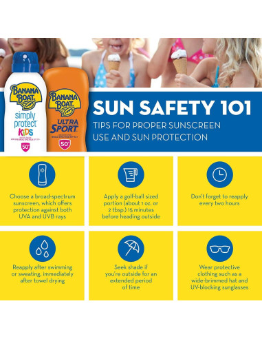 Banana Boat Loción Solar SPF 100 Niños 3 Piezas 118ml