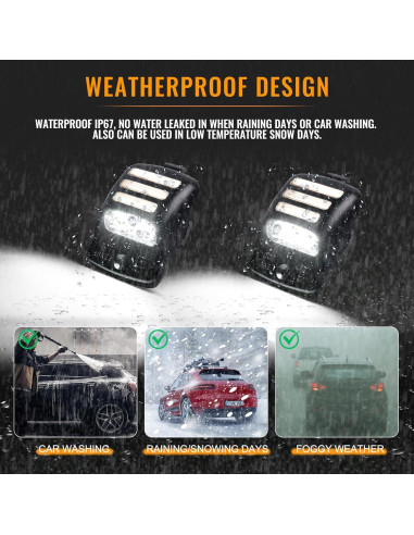 Luz de Placa de Licencia LED Gempro Tubo Neón Blanco Toyota