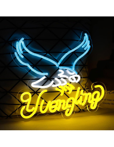 Cartel de neón Balanar Yuengling 31x37.6 cm para bar