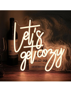 Letrero de Neón LED Let's Get Cozy - Decoración de Pared 33x32cm 2
