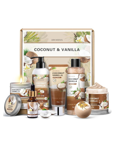 Set de Regalo de Spa Coco Vainilla 8 Piezas - Cuidado Personal