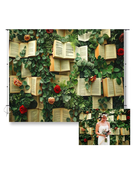 Fondo de Flores Vintage 3x2.43m KUKUSOUL para Fotografía Fondo de Flores Vintage 3x2.43m KUKUSOUL para Fotografía