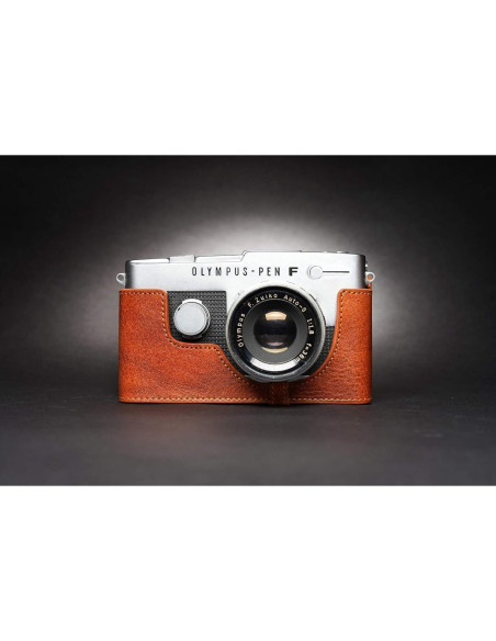 Funda de Cámara de Cuero Real BolinUS para Olympus Pen-FT Funda de Cámara de Cuero Real BolinUS para Olympus Pen-FT