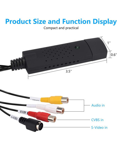 Convertidor de Audio y Video USB TCRAYCH VC149B 99.7g