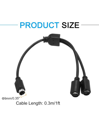 Cable S-Video 0.3m MECCANIXITY 4 Pines Macho a Macho