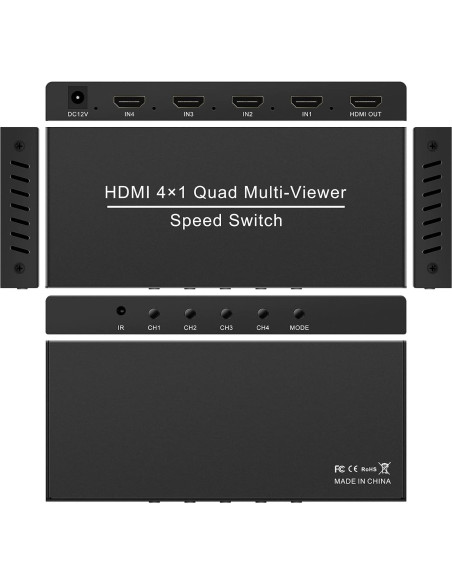 Convertidor HDMI 4x1 HDSUNWSTD 1080p con Control Remoto Convertidor HDMI 4x1 HDSUNWSTD 1080p con Control Remoto