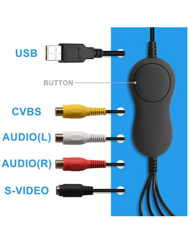 Tarjeta de Captura de Video TCNEWC USB 2.0 Analógico a Digital