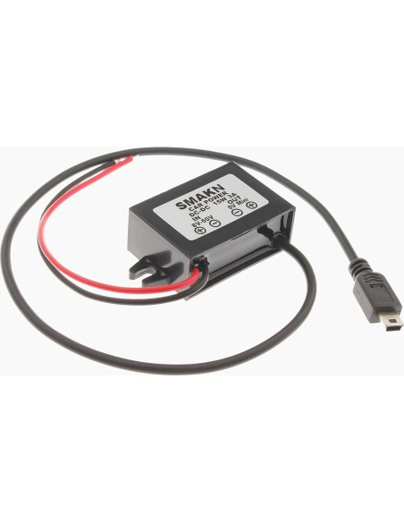 Convertidor DC/DC 12V a 5V 3A SMAKN Impermeable Mini-USB Convertidor DC/DC 12V a 5V 3A SMAKN Impermeable Mini-USB