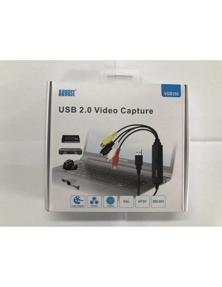 Tarjeta de Captura de Video August VGB350 - Digitaliza VHS a PC Tarjeta de Captura de Video August VGB350 - Digitaliza VHS a PC