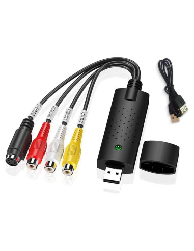 Adaptador de Captura USB NORMICHIC AV/S-Video para PC y TV