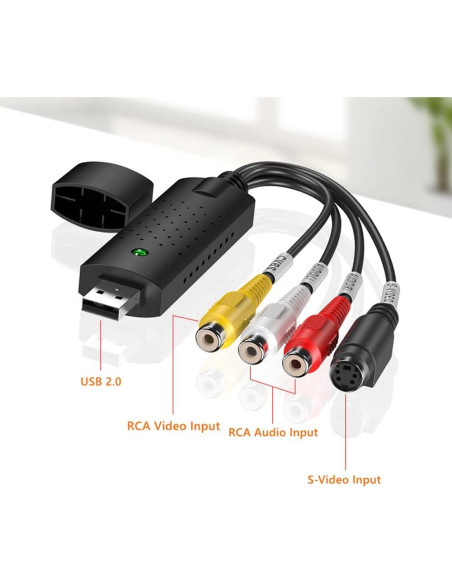 Adaptador de Captura USB NORMICHIC AV/S-Video para PC y TV Adaptador de Captura USB NORMICHIC AV/S-Video para PC y TV