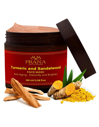 Mascarilla Facial PRANA de Sándalo y Cúrcuma 100ml - Vegana