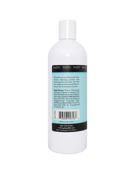 Jabón Espumoso Plantlife Menta Fresca 473 ml - Cuidado Piel Jabón Espumoso Plantlife Menta Fresca 473 ml - Cuidado Piel