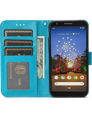 Funda Asuwish Plegable para Google Pixel 3a con Protector