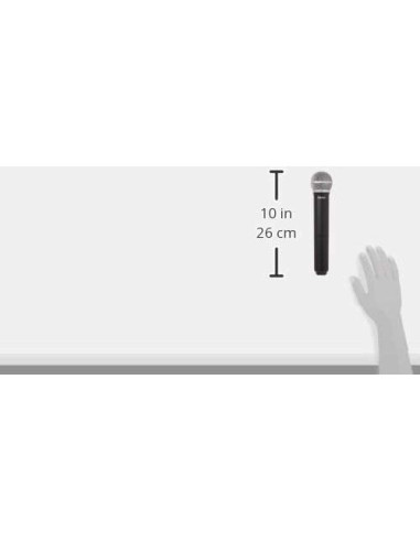 Transmisor de Mano Shure BLX2 con Micrófono PG58 - Banda H10