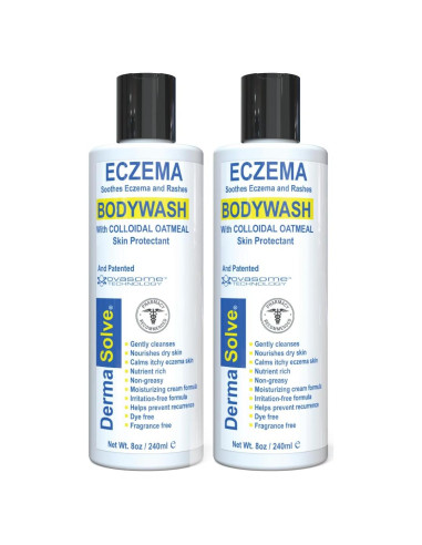 Jabón Corporal Dermasolve para Eczema 2 Paquetes - Hidrata y Repara