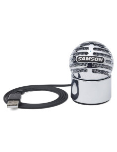 Micrófono de Condensador USB Samson Meteorito Cromo 20Hz-20kHz