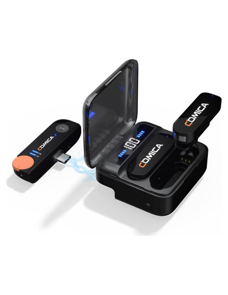 Micrófono Lavalier Inalámbrico Comica Vimo S UC USB-C 200m Micrófono Lavalier Inalámbrico Comica Vimo S UC USB-C 200m