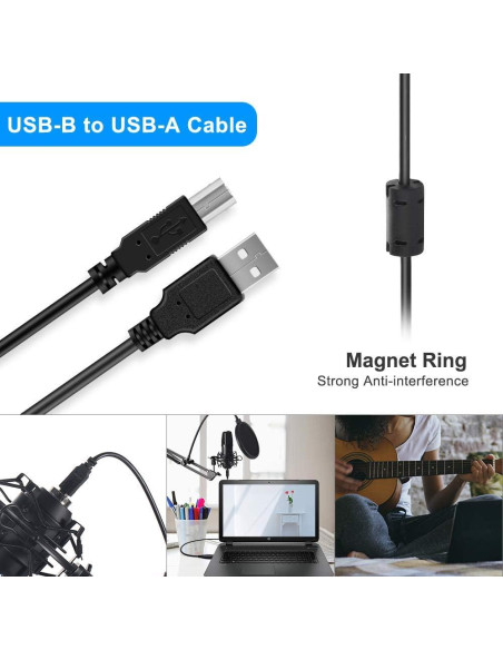 Micrófono USB Profesional DSCHLZY 192kHz/24bit Cardioide Micrófono USB Profesional DSCHLZY 192kHz/24bit Cardioide