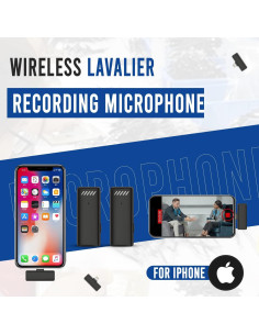 Micrófono Lavalier Inalámbrico Koune con Estuche de Carga 2