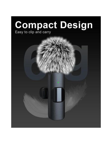 Micrófono Lavalier Inalámbrico SmaFun 3 en 1 para iPhone/Android Micrófono Lavalier Inalámbrico SmaFun 3 en 1 para iPhone/Android
