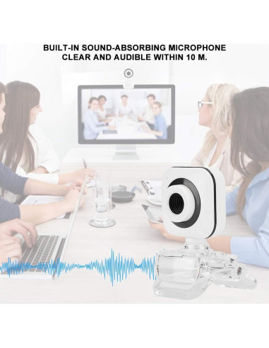 Cámara Web eboxer-1 HD 480P USB con Micrófono Ajustable