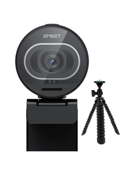Webcam 4K EMEET S600 con Duales Micrófonos y Trípode Webcam 4K EMEET S600 con Duales Micrófonos y Trípode